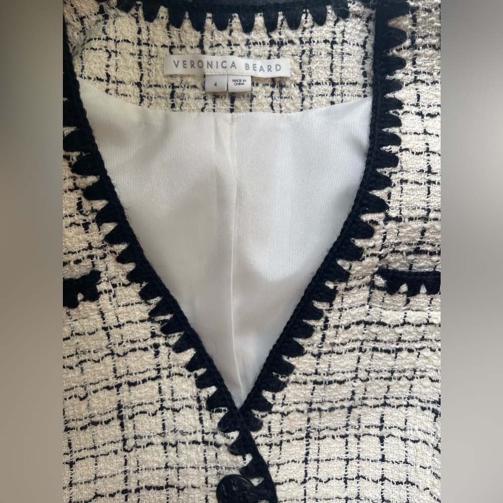 Veronica Beard Tweed Pattern Jacket - image 3